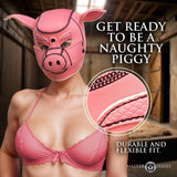 Master Series Swine Pig Neoprene Pink Bondage Hood Roleplay Fetish Mask