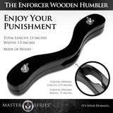 Master Series The Enforcer Black Wooden Humbler Ball Testicle Tug Stretcher CBT Fetish Play
