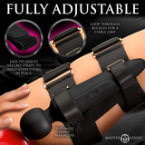 Master Series Thunderstick Thigh Strap Vibrating Wand Massager Harness Remote Control Sex Toy