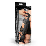 Master Series Thunderstick Thigh Strap Vibrating Wand Massager Harness Remote Control Sex Toy
