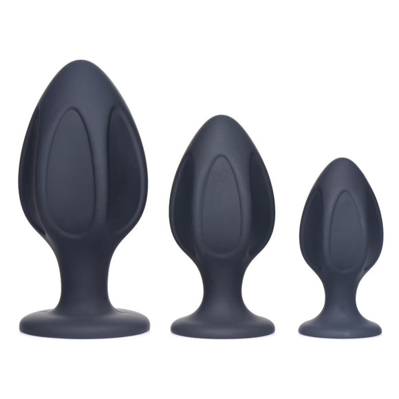 Master Series Triple Juicers Silicone Butt Plug Anal Trainer Starter Set Sex Toy