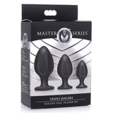 Master Series Triple Juicers Silicone Butt Plug Anal Trainer Starter Set Sex Toy