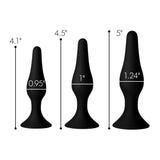 Master Series Triple Spire Tapered Silicone Anal Trainer Butt Plug Set