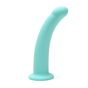 Me You Us 7 Inch Curved Silicone Dildo Aqua Semi Realistic G-Spot Sex Toy