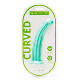 Me You Us 7 Inch Curved Silicone Dildo Aqua Semi Realistic G-Spot Sex Toy