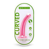 Me You Us 7" Curved Pink Silicone Dildo Semi Realistic Fun Sex Toy
