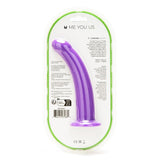Me You Us 7 Inch Curved Silicone Dildo Purple Semi Realistic G-Spot Sex Toy