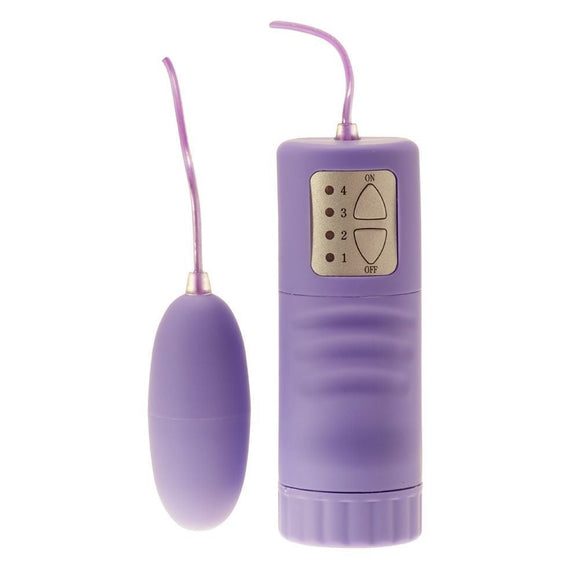 Me You Us Aqua Silk Wired Vibrating Purple Egg Bullet 4 Speed Vibrator Waterproof Sex Toy