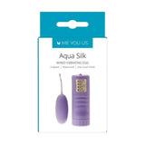 Me You Us Aqua Silk Wired Vibrating Purple Egg Bullet 4 Speed Vibrator Waterproof Sex Toy