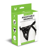 Me You Us Black Adjustable Strap-On Dildo Harness Crotchless Unisex 2 Rings