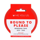 Me You Us Bound To Please Bondage Tape 20m Red BDSM Fetish Restraints