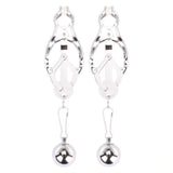 Me You Us Clover Nipple Clamps Silver Steel Body Clips Weights Fetish Play