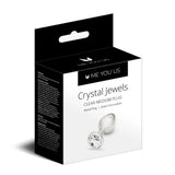 Me You Us Crystal Jewels Clear Medium Gem Metal Butt Plug Anal Toy