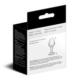 Me You Us Crystal Jewels Clear Medium Gem Metal Butt Plug Anal Toy
