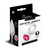 Me You Us Crystal Jewels Pink Gem Medium Size Metal Butt Plug Anal Sex Toy