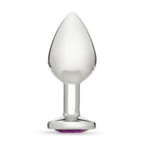 Me You Us Crystal Jewels Purple Anal Gem Medium Size Metal Butt Plug Sex Toy
