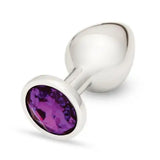 Me You Us Crystal Jewels Purple Anal Gem Medium Size Metal Butt Plug Sex Toy