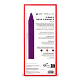 Me You Us Drip Candles 3 Pack Purple Wax Fetish Play