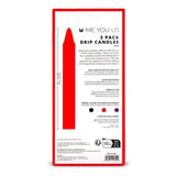 Me You Us Drip Candles 3 Pack Red Wax Fetish Play