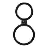 Me You Us Dual Cock Ring Black Double Penis Erection Enhancer