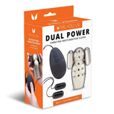 Me You Us Dual Power Vibrating Masturbation Sleeve Double Bullet Penis Head Vibe