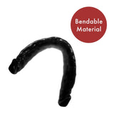 Me You Us Eighteen 18" Black Double Dong Realistic Penis Dildo Sex Toy