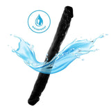 Me You Us Eighteen 18" Black Double Dong Realistic Penis Dildo Sex Toy
