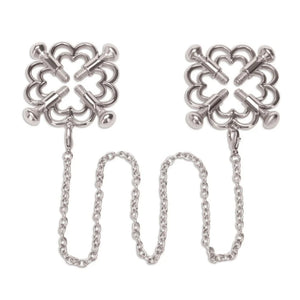 Me You Us Flower Nipple Chain Adjustable 4 Way Screw Grip Clamps