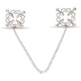 Me You Us Flower Nipple Chain Adjustable 4 Way Screw Grip Clamps