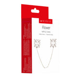 Me You Us Flower Nipple Chain Adjustable 4 Way Screw Grip Clamps