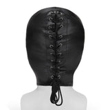 Me You Us Full Coverage Leather Bondage Hood Sensory Deprivation Fetish Gimp Mask