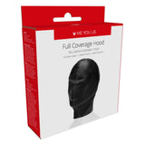 Me You Us Full Coverage Leather Bondage Hood Sensory Deprivation Fetish Gimp Mask