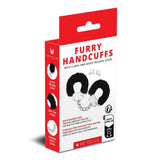 Me You Us Furry Metal Handcuffs Black Plush Fur Wrist Restraints Bondage Play