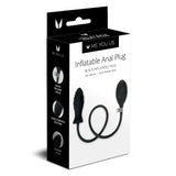 Me You Us Inflatable Butt Plug Black Silicone Ribbed Anal Gape Stretch Pump Sex Toy