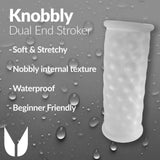 Me You Us Knobbly Dual End Stroker Ribbed Masturbation Sleeve Sex Toy