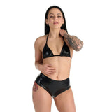 Me You Us Latex Crotchless Panties Small Size Black Rubber Fetish Wear