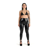 Me You Us Latex Leggings Medium Size Black Rubber Fetish Club Wear
