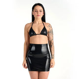Me You Us Latex Mini Skirt Small Size Black Rubber Fetish Club Wear