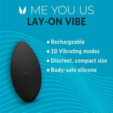 Me You Us Lay-On Vibrator Black Clitoral Massager Panty Vibe Sex Toy