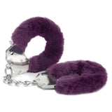 Me You Us Purple Furry Handcuffs Plush Faux Fur Metal Cuffs Safe Bondage Play