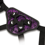 Me You Us Purple Lace Harness Bullet Pocket Crotchless Strap-On Dildo