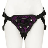 Me You Us Purple Lace Harness Bullet Pocket Crotchless Strap-On Dildo
