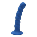 Me You Us Ripple 5.5" G-Spot Peg Dildo Blue Silicone Curved Sex Toy