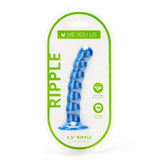 Me You Us Ripple 5.5" G-Spot Peg Dildo Blue Silicone Curved Sex Toy