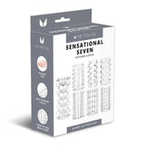 Me You Us Sensational Seven Textured Penis Sleeves Clear Shaft Sheath Set