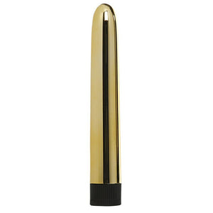 Me You Us Sensuous Classic Vibrator Gold Smooth 7 Inch Multispeed Vibe Sex Toy
