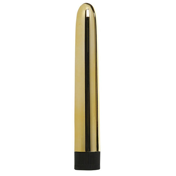 Me You Us Sensuous Classic Vibrator Gold Smooth 7 Inch Multispeed Vibe Sex Toy