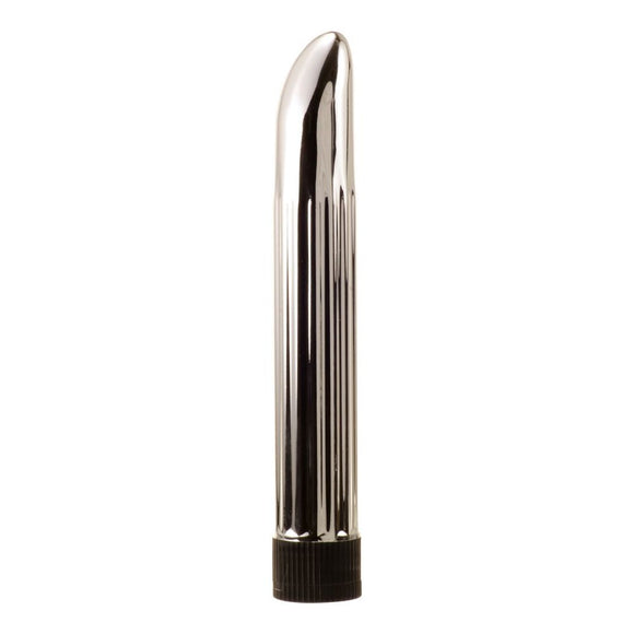 Me You Us Sensuous Ribbed Classic Vibrator Silver Sex Toy