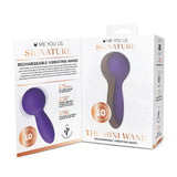 Me You Us Signature The Mini Wand Massager Purple Rechargeable Vibrator Sex Toy