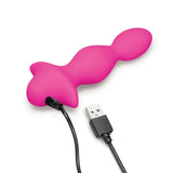 Me You Us Signature The Vibrating Booty Beads Pink Butt Plug Anal Sex Toy